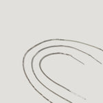 Silver box chain threader earrings on a white background