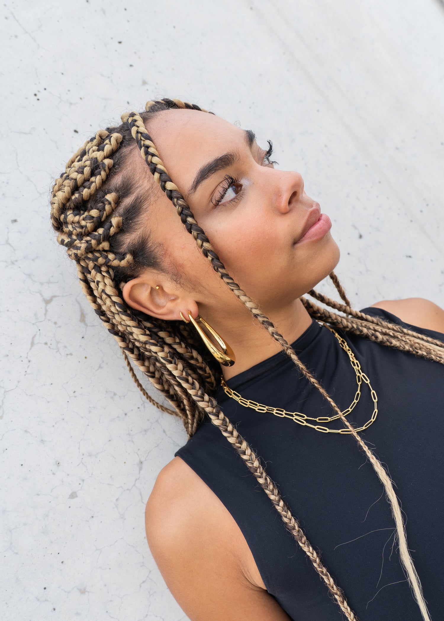 Chelsea Drop Hoop Earrings