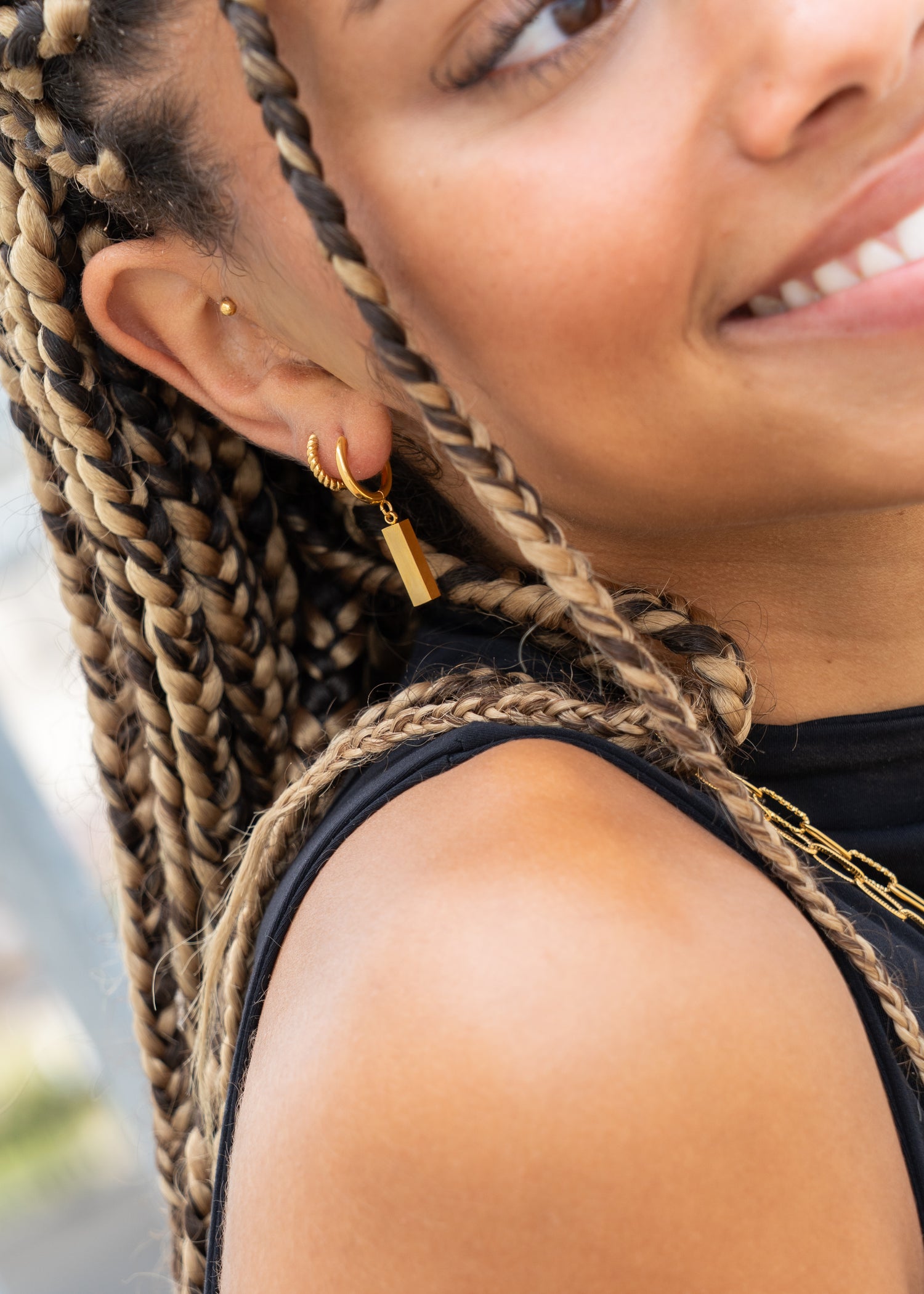 Rope Huggie Earrings