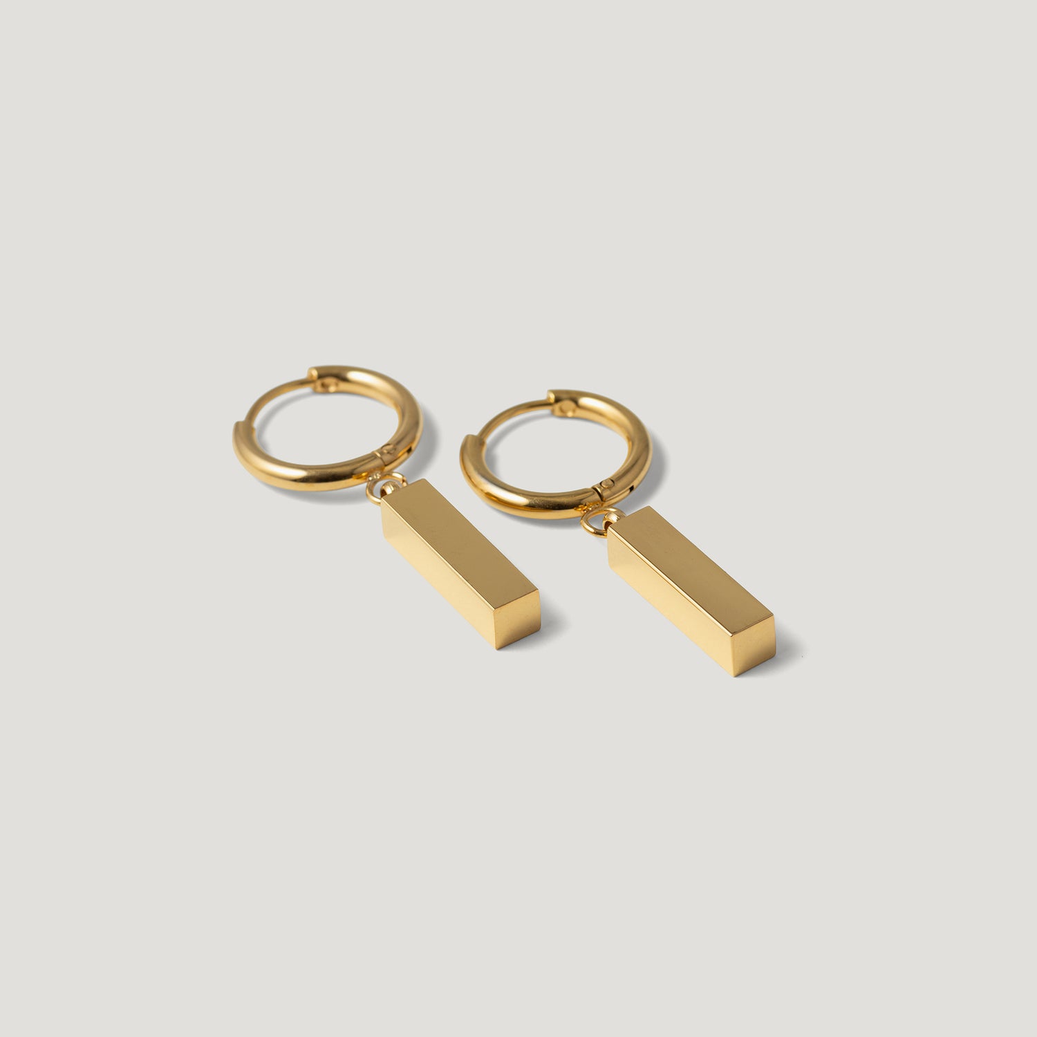 Bar Huggie Earrings