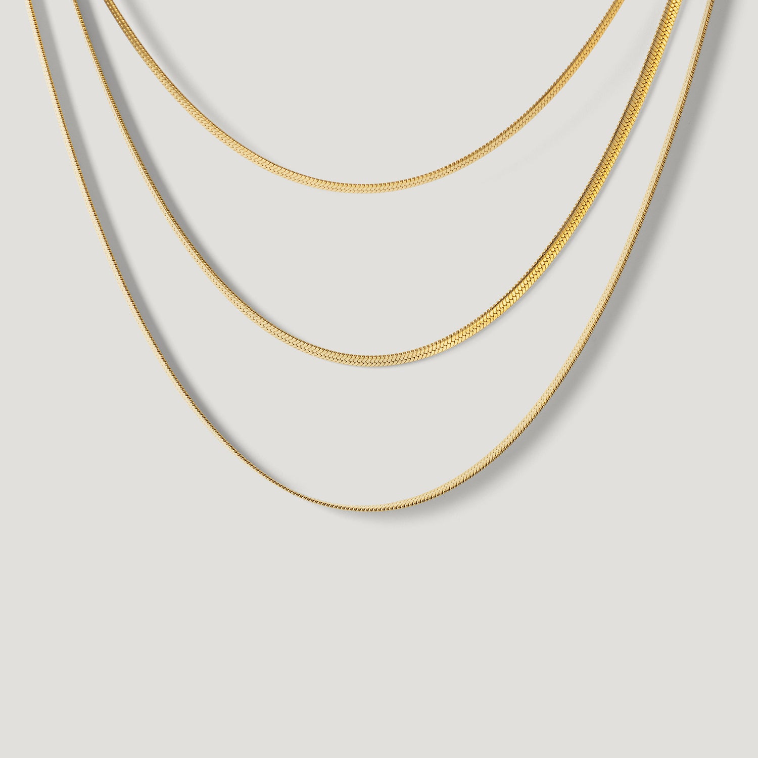 Brooklyn Layered Herringbone Necklace