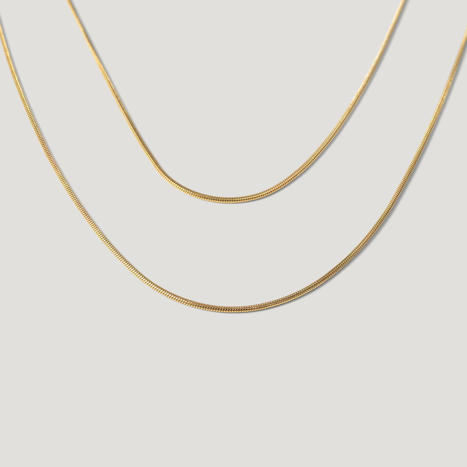 Lior Double Snake Chain Necklace
