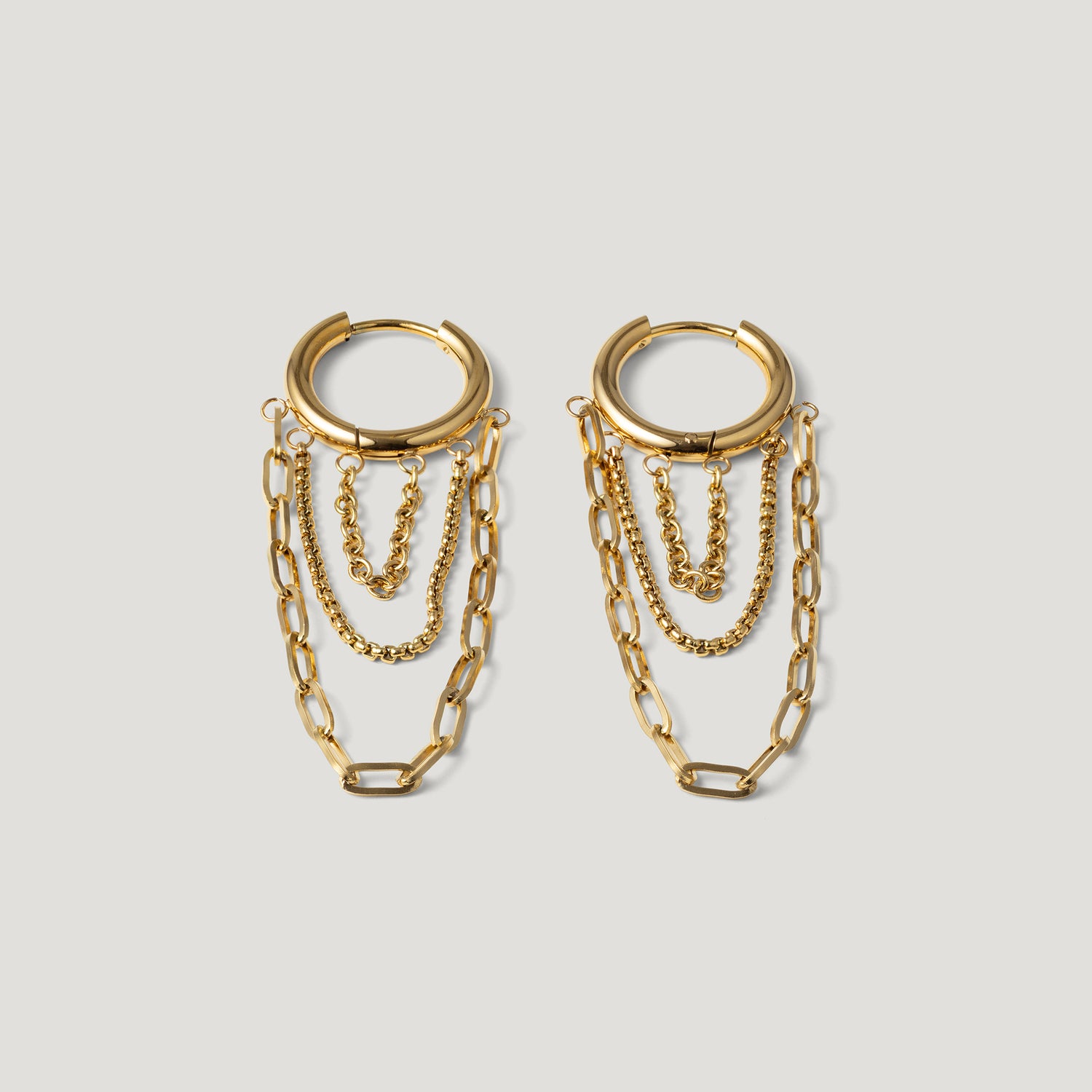 Soho Chain Hoop Earrings